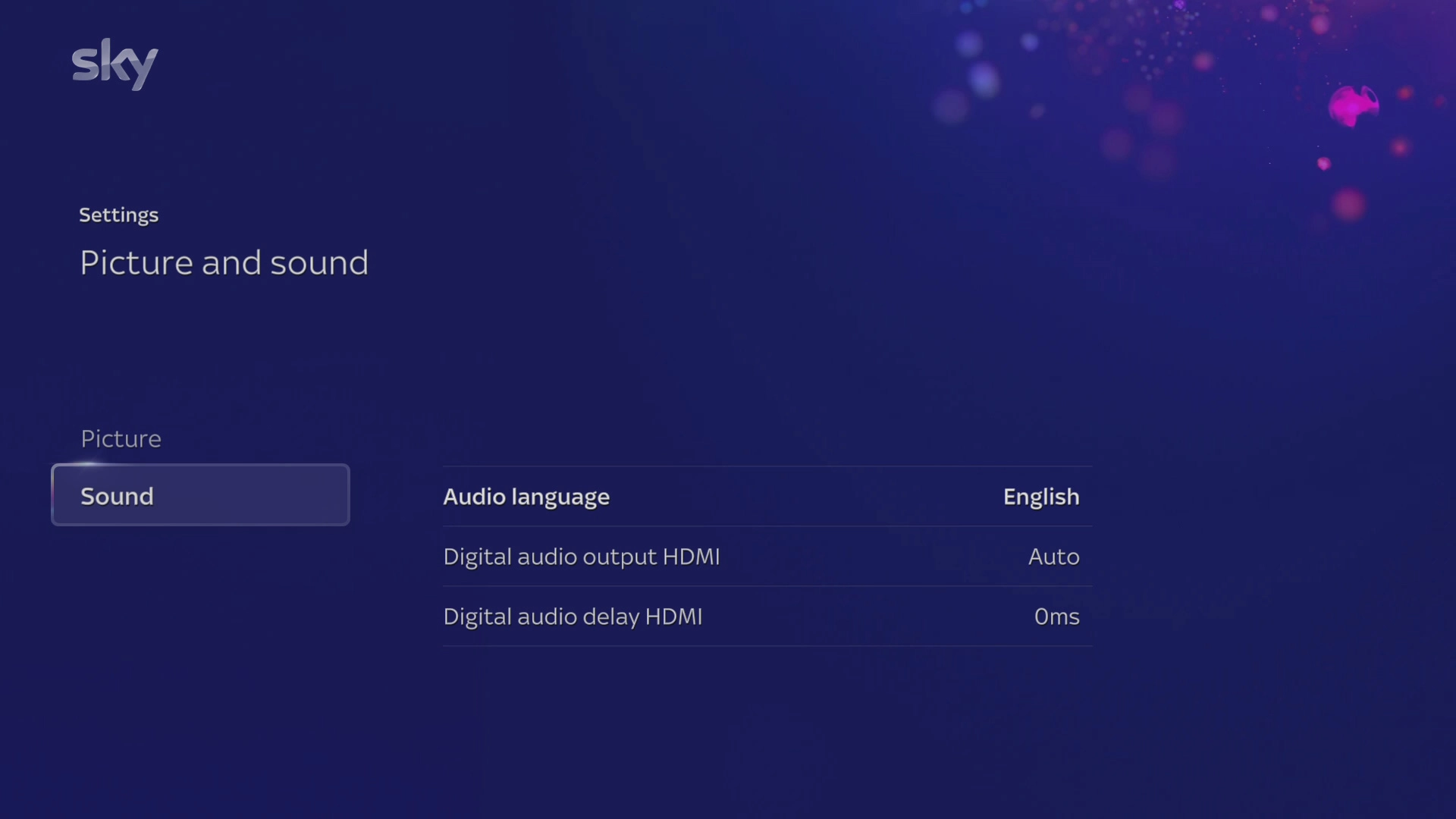 Select Audio language.