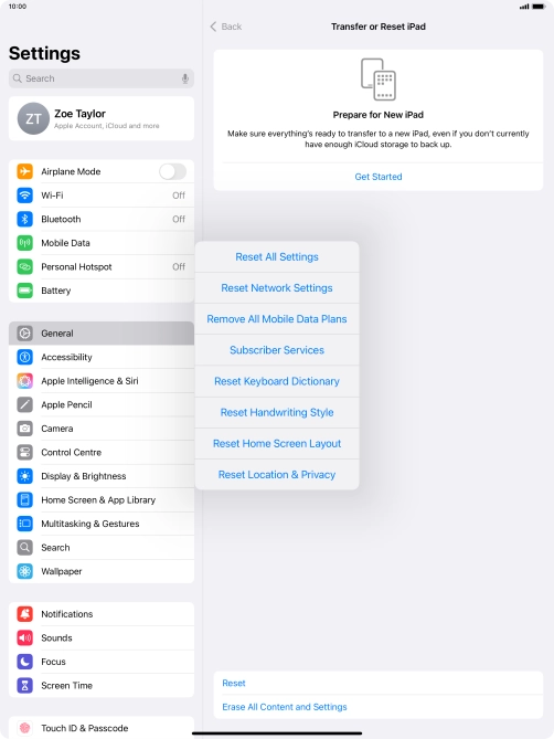 Press Reset Network Settings.