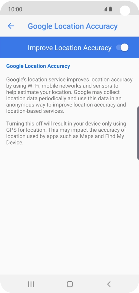 If you press the indicator next to 