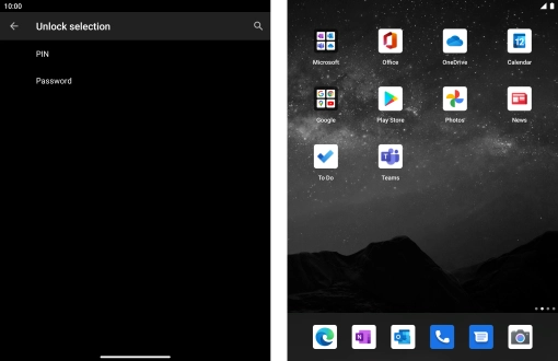 Press the required phone lock code and follow the instructions on the screen to create an additional phone lock code.