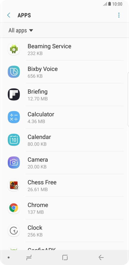Press the Home key to return to the home screen.