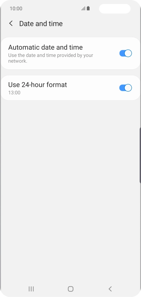 Press the Home key to return to the home screen.