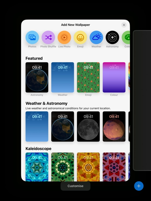 Press the required category and follow the instructions on the screen to select the required background image.