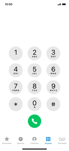 Press Keypad.