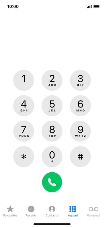 Press Keypad.