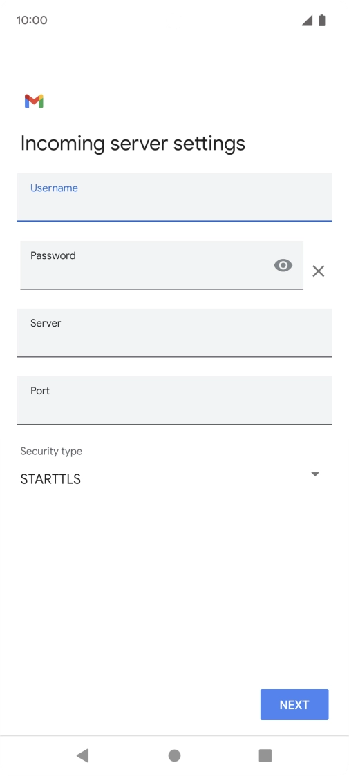 Press the field below 