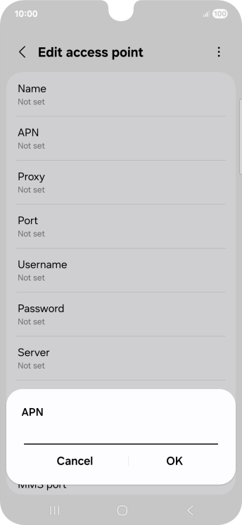 Key in everywhere and press OK.