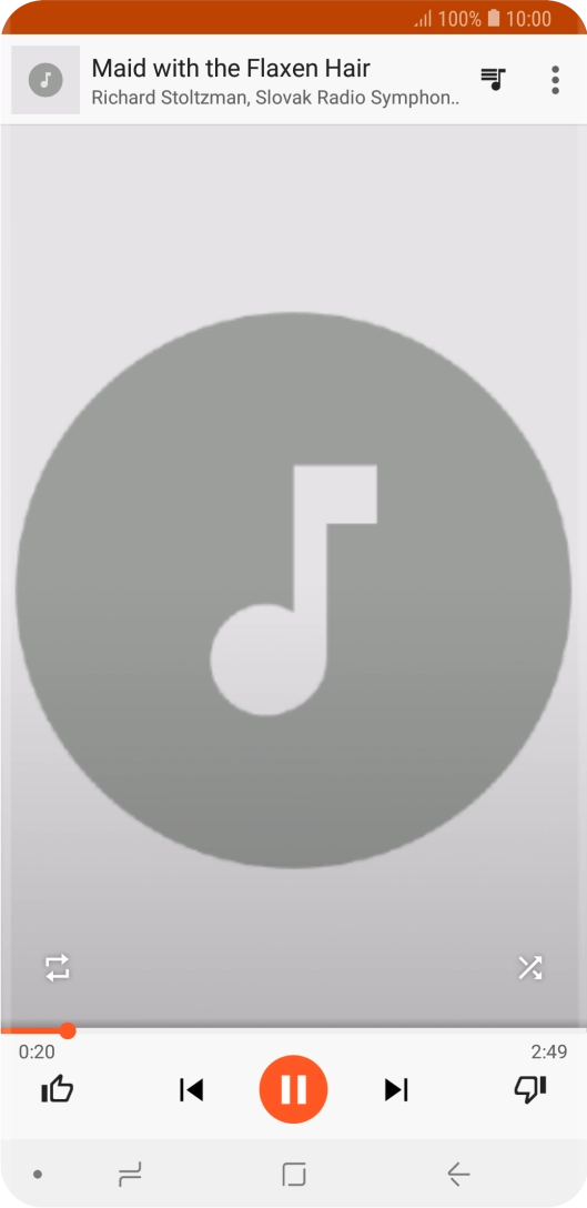 Press arrow right to go to the next audio file.