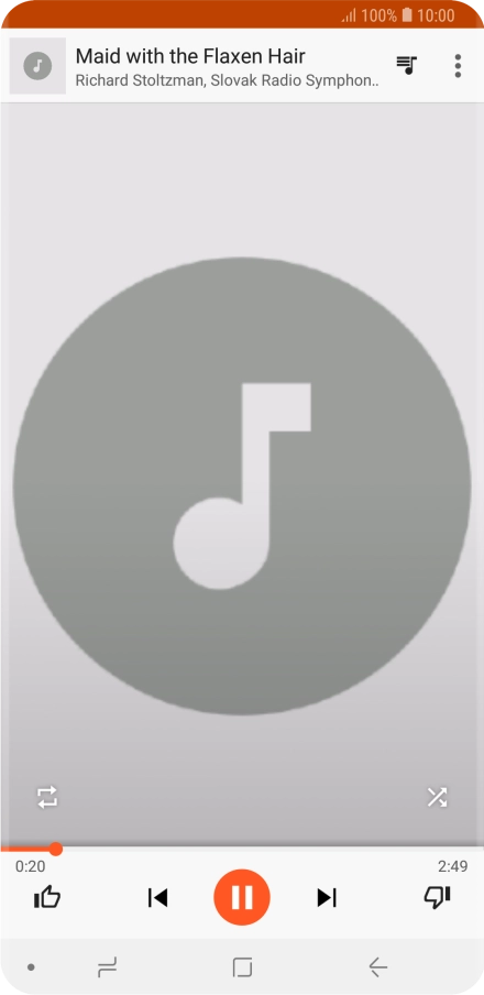 Press arrow right to go to the next audio file.