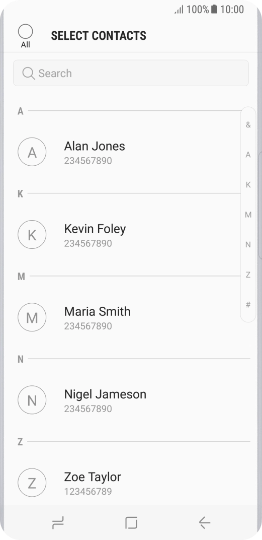 Press the field above 