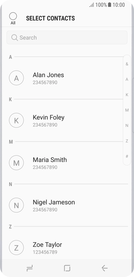 Press the field above 