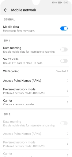 Press Access Point Names (APNs).