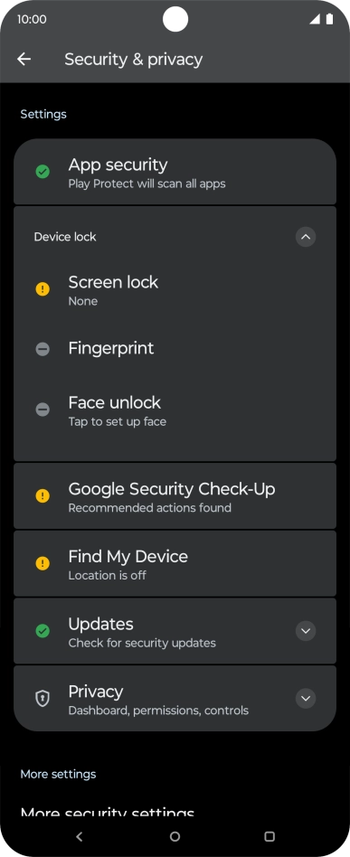 Press the Home key to return to the home screen.