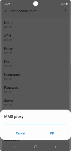 Key in 149.254.201.135 and press OK.