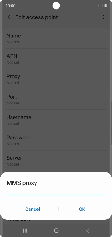 Key in 149.254.201.135 and press OK.