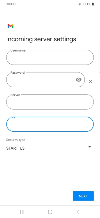 Press the drop down list below 