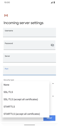 Press None to turn off the function.