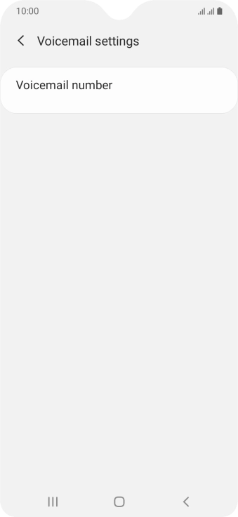 Press Voicemail number.