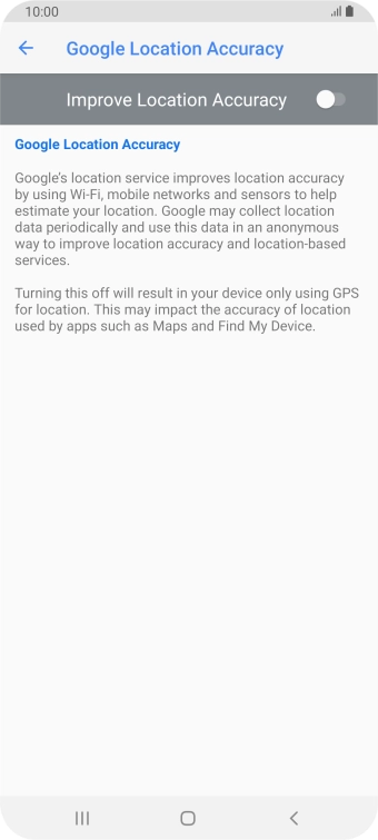 If you press the indicator next to 