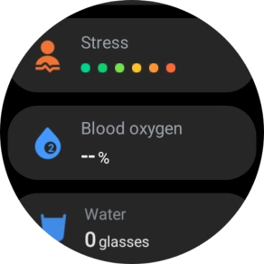 Press Blood oxygen.