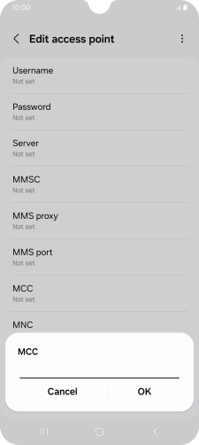Key in 234 and press OK.