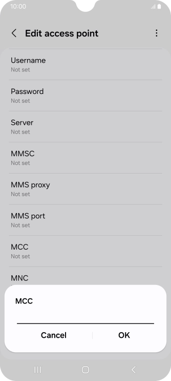 Key in 234 and press OK.