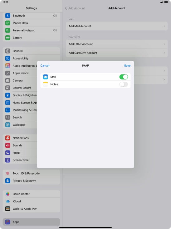 Press Save. Your email account has now been set up. To select more settings for incoming and outgoing server, proceed with the following steps.