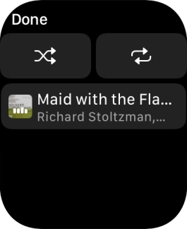 Press the shuffle icon.