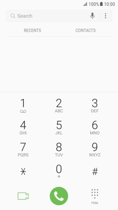 Press the menu icon.
