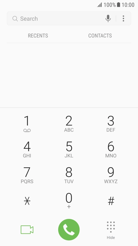 Press the menu icon.