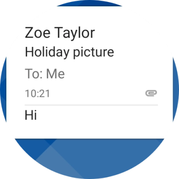 Slide your finger left on the screen.