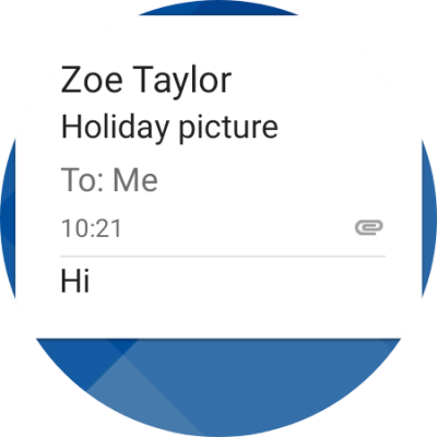 Slide your finger left on the screen.