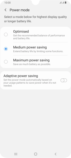 Press the Home key to return to the home screen.
