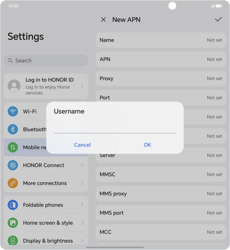 Key in eesecure and press OK.