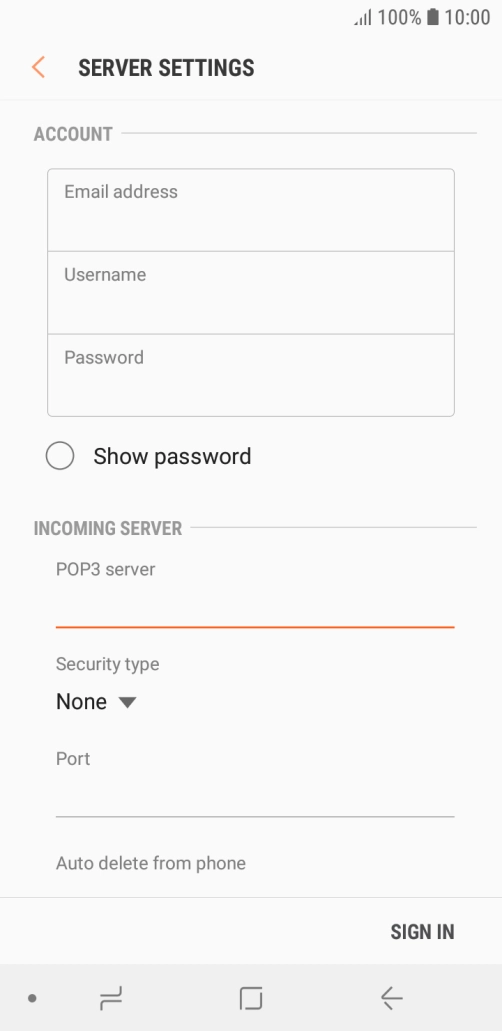Press the drop down list below 