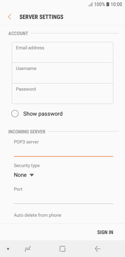 Press the drop down list below 