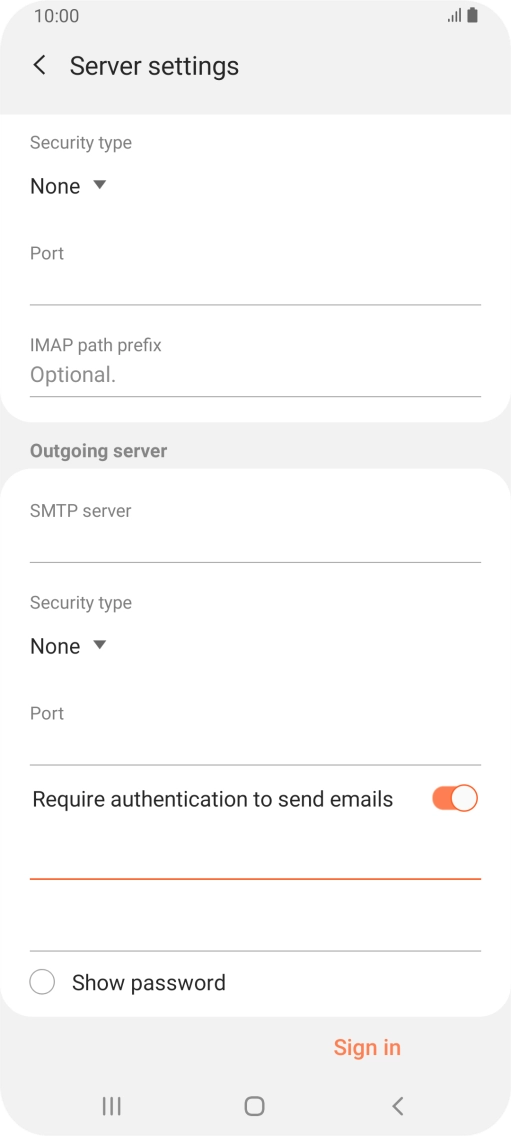 Press the second field below 
