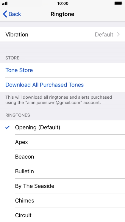 Press the required ring tones to hear them.