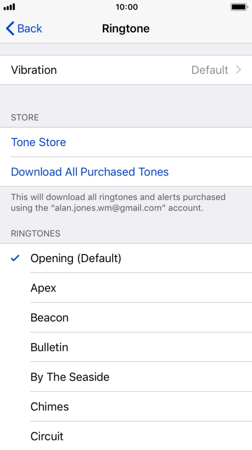 Press the required ring tones to hear them.
