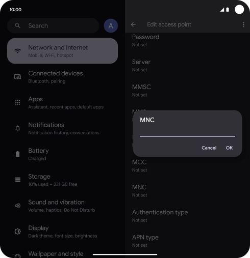 Key in 33 and press OK.