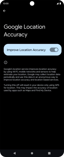 If you press the indicator next to 