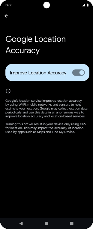 If you press the indicator next to 