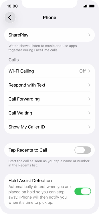 Press Wi-Fi Calling.
