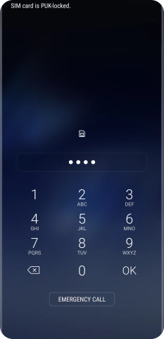 If you're asked to key in your PIN, do so and press OK. The default PIN is 1111.