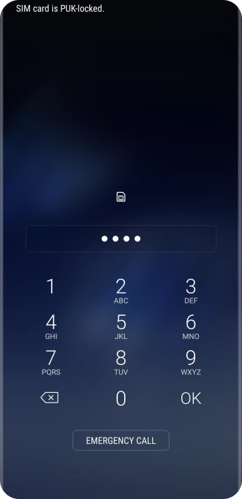 If you're asked to key in your PIN, do so and press OK. The default PIN is 1111.