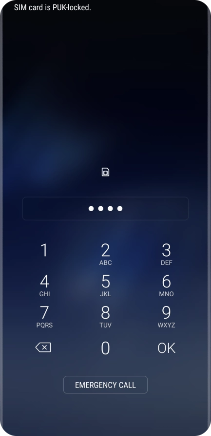 If you're asked to key in your PIN, do so and press OK. The default PIN is 1111.