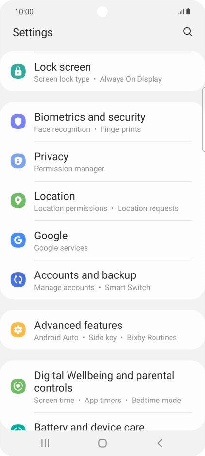 Press Accounts and backup.