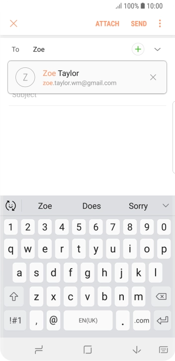 Press the required contact.
