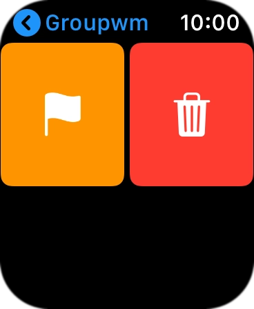 Press the delete icon.