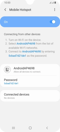 Press the Home key to return to the home screen.